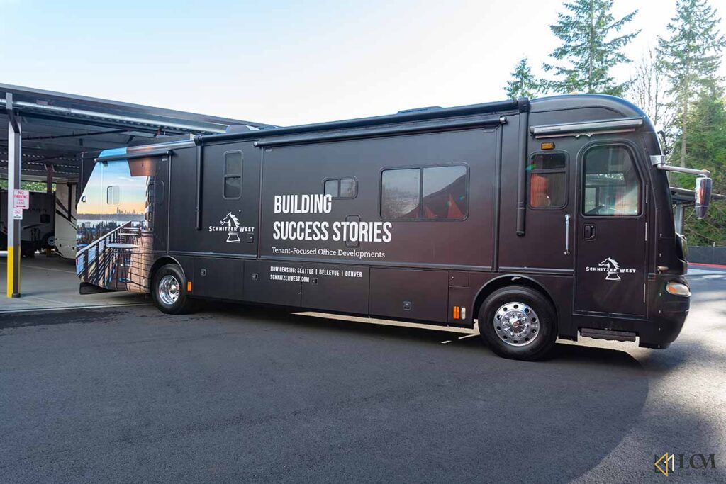 LCM Design and Build - Example of Innovative Solutions for a Mobile Showroom, Interior Build