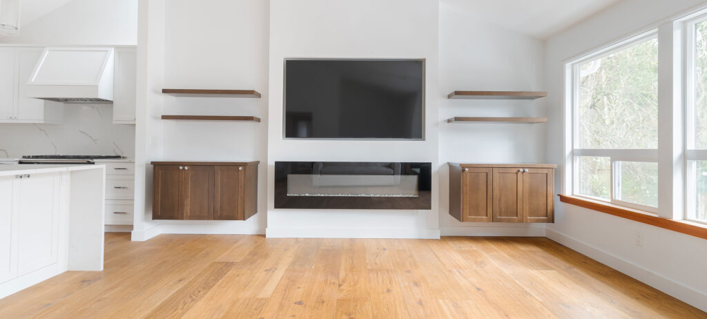 LCM Design and Build - Example of Client's Newly Renovated Kitchen and Living Space