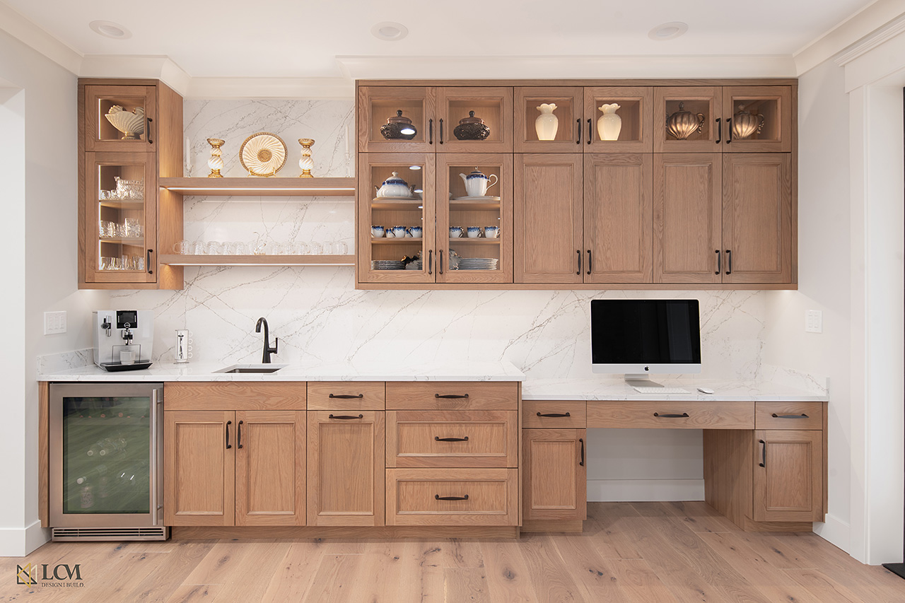 LCM Design and Build - Example of Client's Custom Butler's Pantry New Build